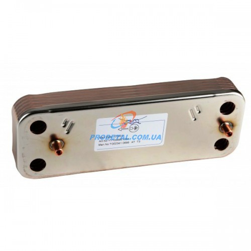 Теплообменник вторичный ГВС 16 пластин Baxi Eco, Eco 3 Compact, Luna / Westen Energy, Pulsar, Star.